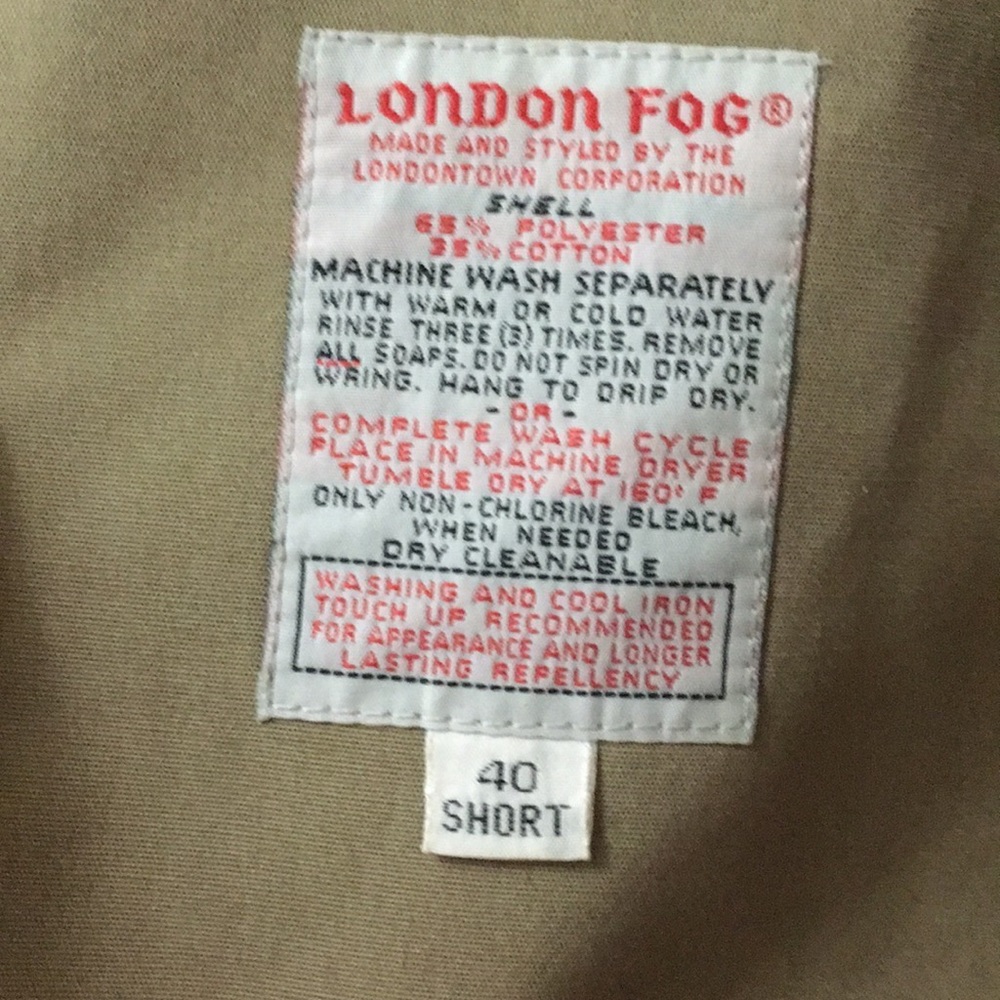 London Fog Trench Coat - Picture 4 of 8